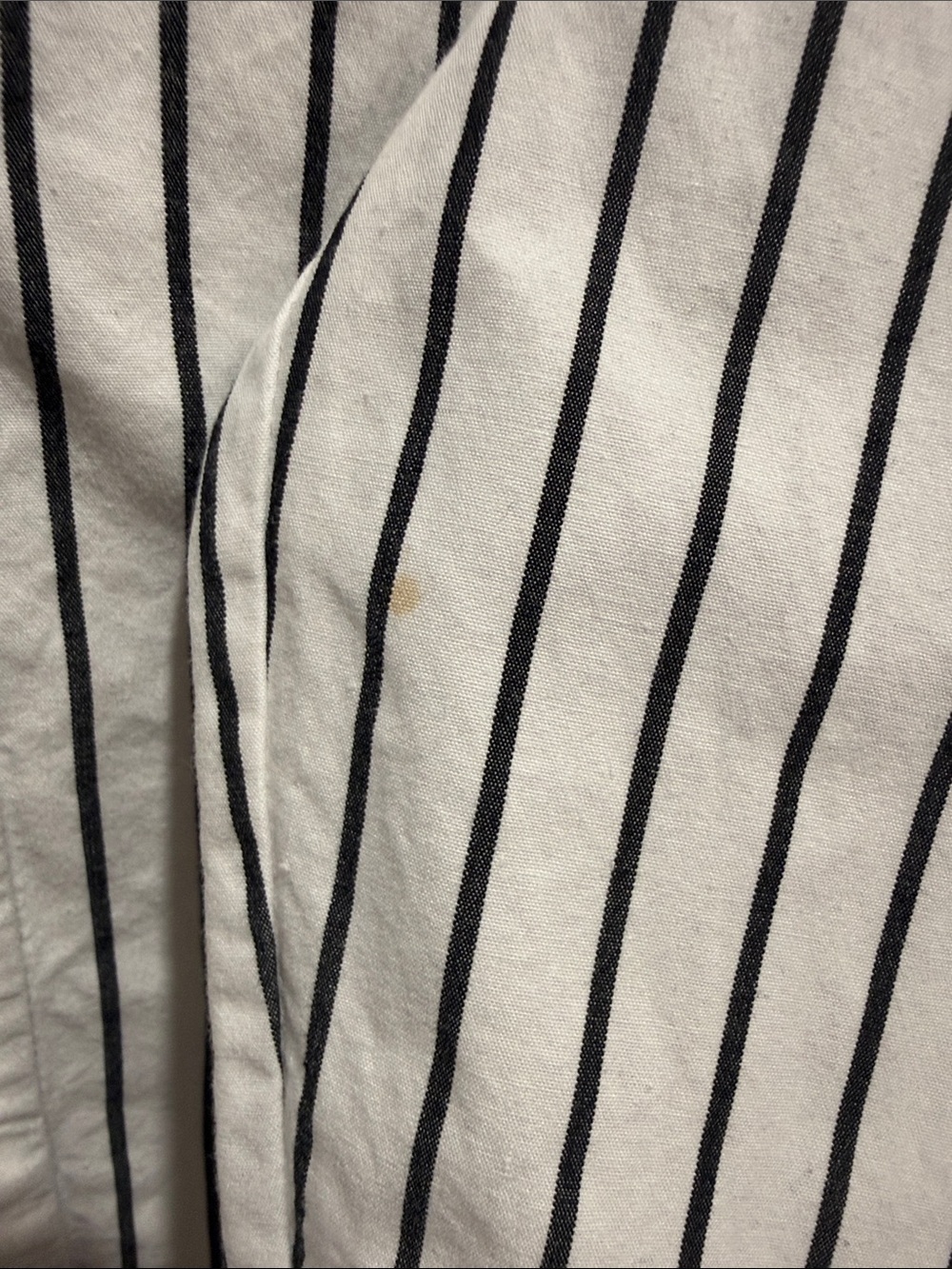 J. Peterman Women’s White Black Pinstripe Button Front Blouse Size 12 - Picture 7 of 7